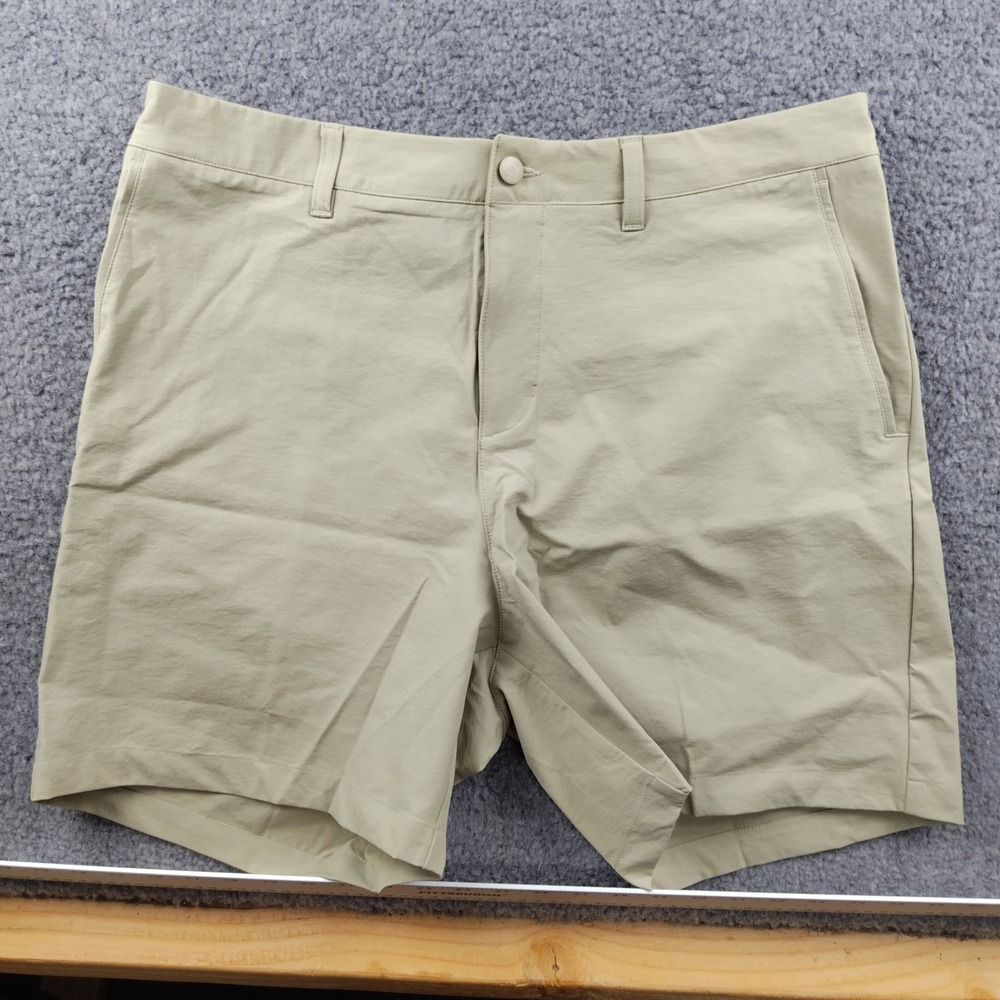 Adidas Shorts Mens 34 Ultimate365+ 360Grip Stretch Tan Golf EUC